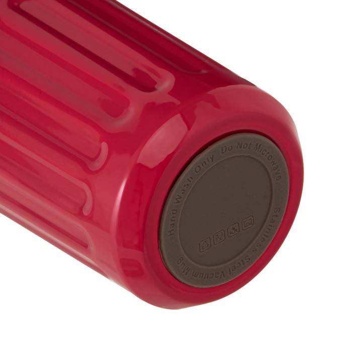 Термокружка, 1 л, с ручкой, сохраняет тепло 8 ч, красная